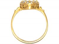 Victorian 18ct Gold Marquise Ring set with Diamonds