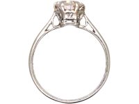 Early 20th Century Platinum Diamond Solitaire Ring