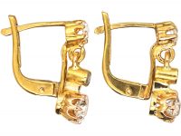 Early 20th Century 18ct Gold Diamond Drop Earrings