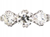 Early 20th Century, 18ct Gold & Platinum Three Stone Diamond Ring