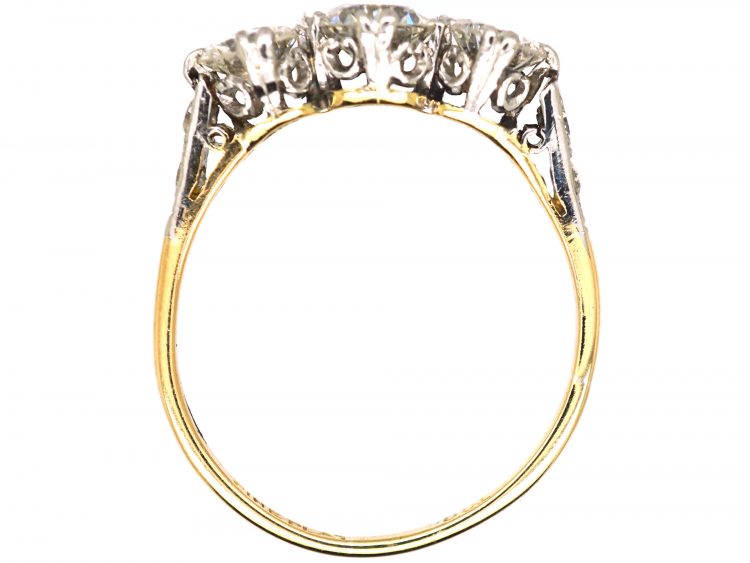 Early 20th Century, 18ct Gold & Platinum Three Stone Diamond Ring