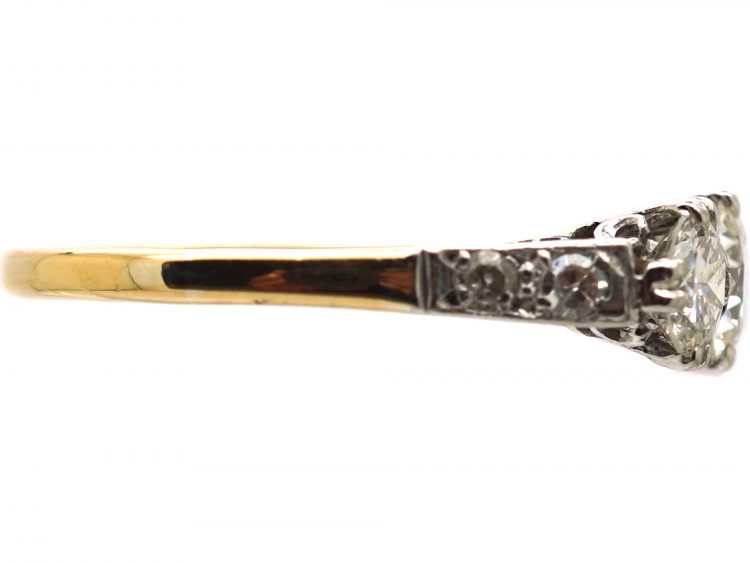 Early 20th Century, 18ct Gold & Platinum Three Stone Diamond Ring