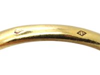Edwardian 18ct Gold & Platinum Two Stone Diamond Crossover Ring