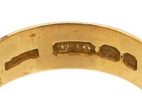Victorian 18ct Gold Engraved Wedding Ring