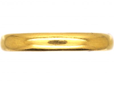 22ct Gold Wedding Ring Assayed in 1930 by Charles Green & Sons