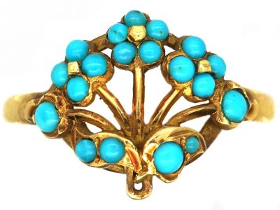 Regency 15ct Gold Forget me Not Ring