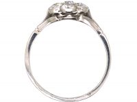 Edwardian Platinum & Diamond Daisy Cluster Ring
