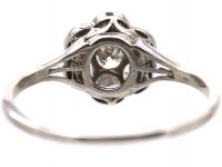 Edwardian Platinum & Diamond Daisy Cluster Ring