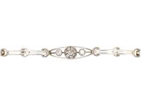 Early 20th Century Russian 14ct White & Yellow Gold Bracelet set with Diamonds