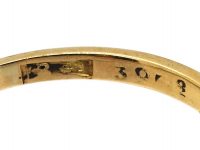 Art Deco 18ct Gold & Platinum Diamond Solitaire Ring with Diamond set Shoulders
