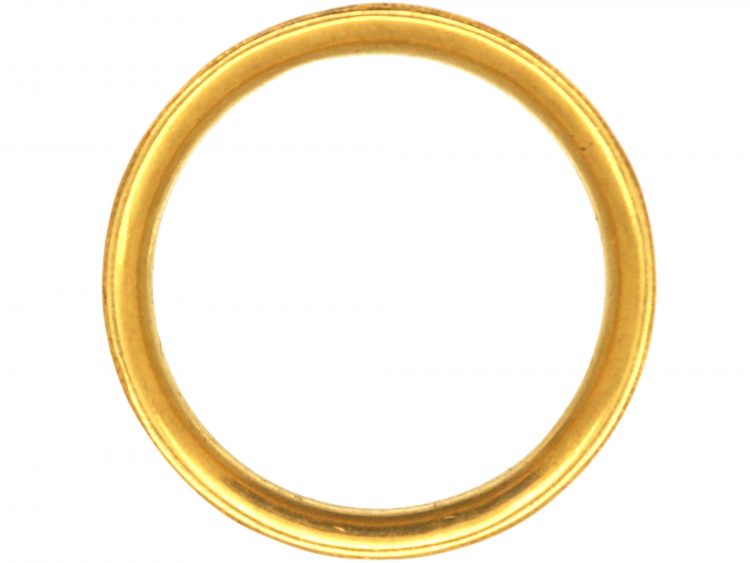 Georgian 18ct Gold & White Enamel Mourning Ring Dated 1775