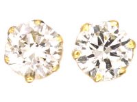 18ct Gold Diamond Stud Earrings