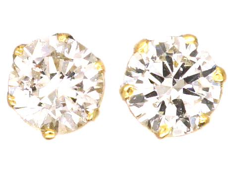 18ct Gold Diamond Stud Earrings