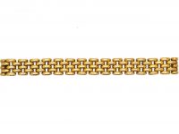 Edwardian 15ct Gold, Brick Link Bracelet