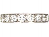 Early 20th Century Platinum Three Quarter Diamond Eternity Ring