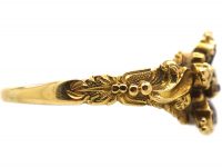 Georgian 15ct Gold Regard Pansy Ring