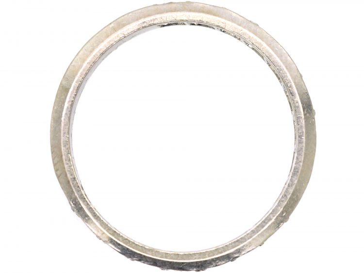 Art Deco Platinum Three Quarter Diamond Eternity Ring