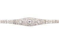 Early 20th Century Platinum Diamond Bracelet