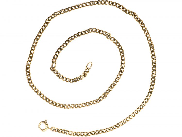 9ct Gold Flat Curb Link Chain