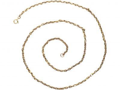 Edwardian 15ct Gold trace Link Chain