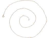 Edwardian Platinum & Natural Pearl Chain
