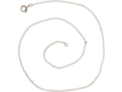 Early 20th Century Platinum Trace Link Chain