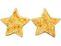 18ct Gold Star Earrings by Carolina Bucci