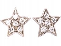 Diamond Star Earrings by Carolina Bucci