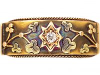 Victorian 18ct Gold Mizpah Ring set with a Diamond with Secret Compartment