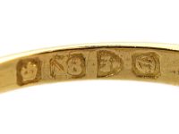 Edwardian 18ct Gold, Five Stone Claw Set Diamond Ring