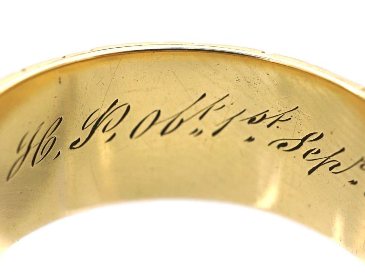 Georgian 18ct Gold Memorial Ring