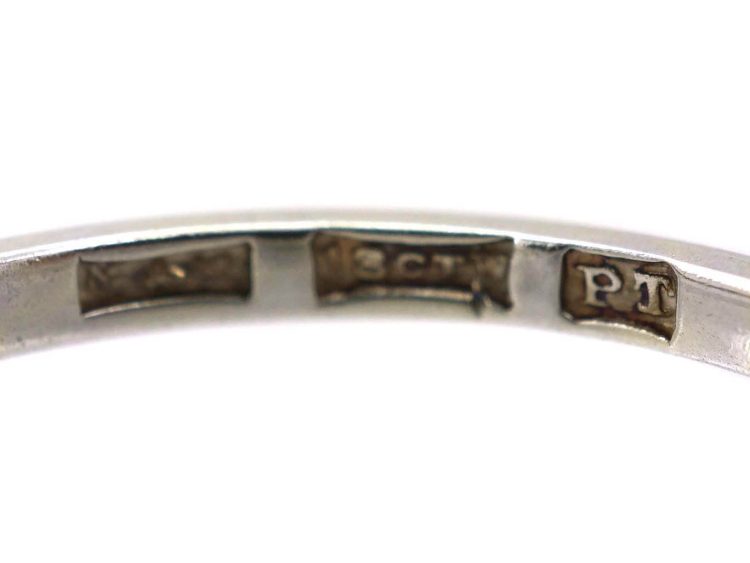 Early 20th Century 18ct White Gold & Platinum Five Stone Diamond Ring