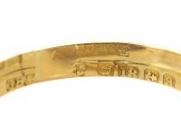 Victorian 18ct Gold Double Snake Ring set with Diamonds