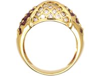 18ct Gold, Ruby & Diamond Kite Design Ring