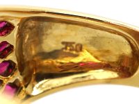 18ct Gold, Ruby & Diamond Kite Design Ring