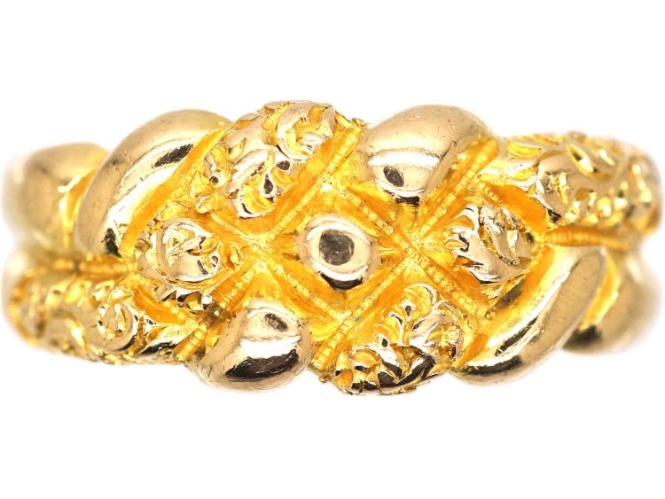 Victorian 18ct Gold Keeper Ring