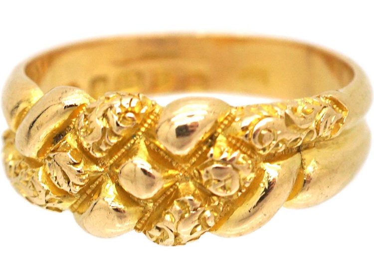 Victorian 18ct Gold Keeper Ring