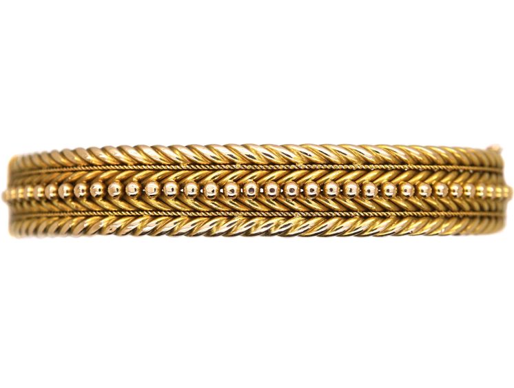 Victorian 15ct Gold Illusion Bangle