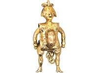 Victorian 9ct Gold Articulated Figure of Punch