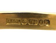 Early 20th Century 18ct Gold & Platinum Two Stone Diamond Crossover Ring