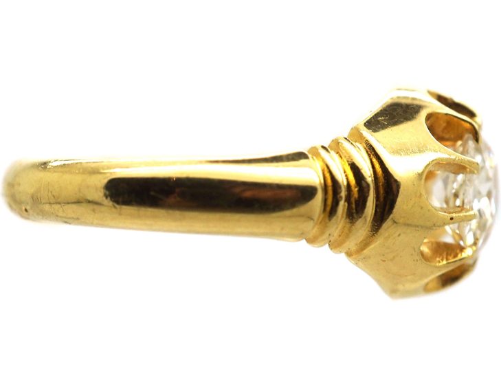 Victorian 18ct Gold Diamond Solitaire Ring