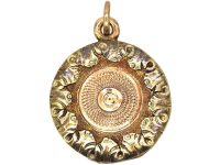 Tiny Georgian Two Colour 15ct Gold Locket