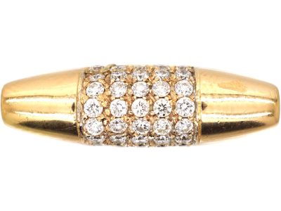 Vintage 18ct Gold & Diamond Ring by Salvatore Ferragamo