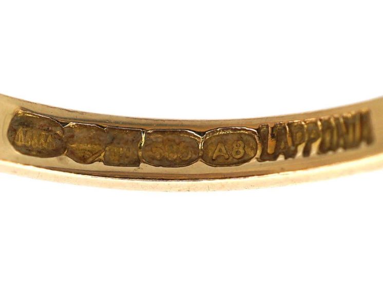 14ct Gold & Natural Pearl Ring by Bjorn Wekkstrom for Lapponia