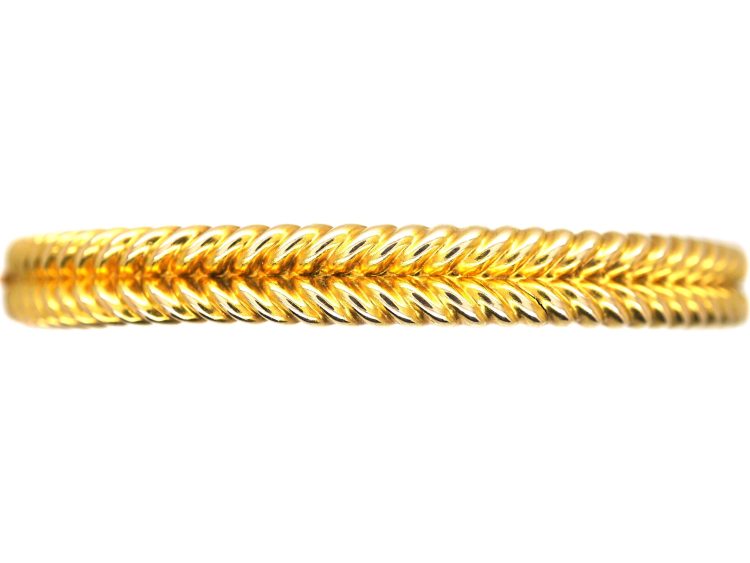 Victorian 15ct Gold Illusion Bangle