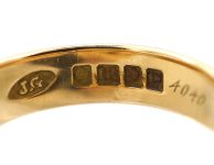 Edwardian 18ct Gold Knot Ring set with a Diamond