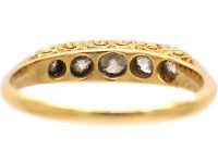 Victorian 18ct Gold Five Stone Diamond Ring