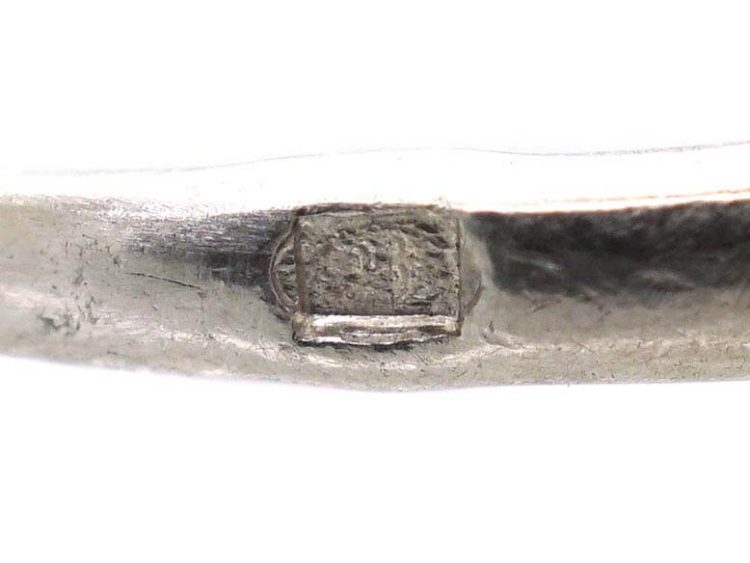 French Early 20th Century Platinum Diamond Cluster Ring