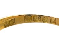 Victorian 18ct Gold Five Stone Ruby & Diamond Ring