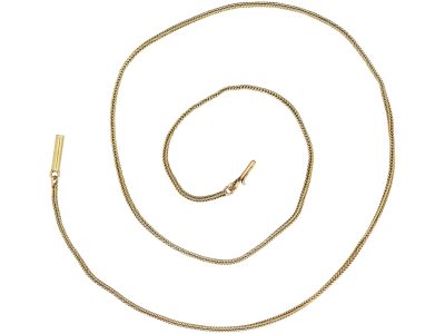 Edwardian 9ct Gold Woven Chain with Barrel Clasp